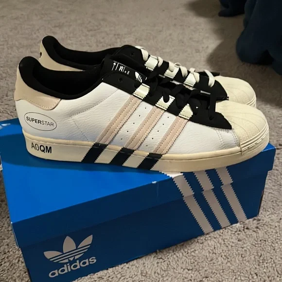 Adidas Superstar AOQM Shoes Sneakers new GX6025 shell toes Men’s Size 12